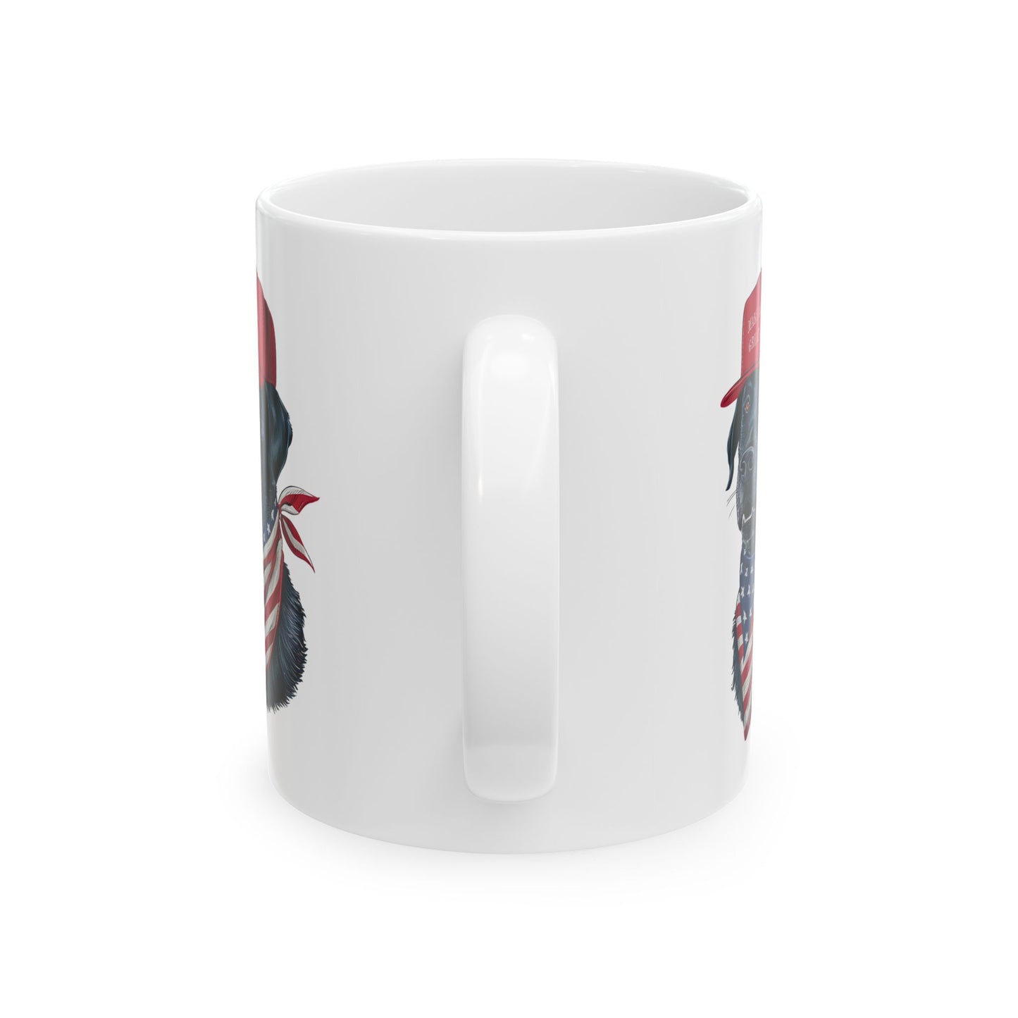 LabPatriotic Dog Ceramic Mug