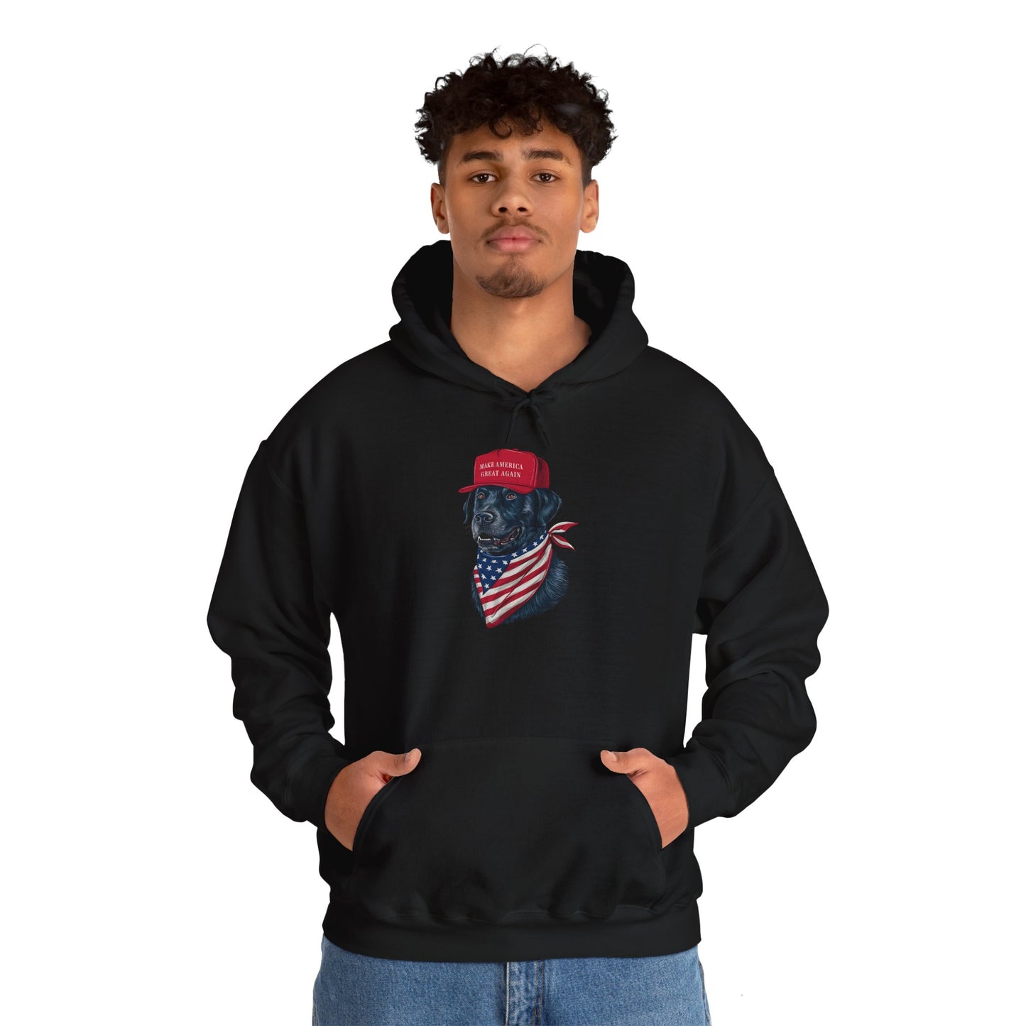 Patriotic Dog Hoodie - Unisex Heavy Blend™ Sweatshirt