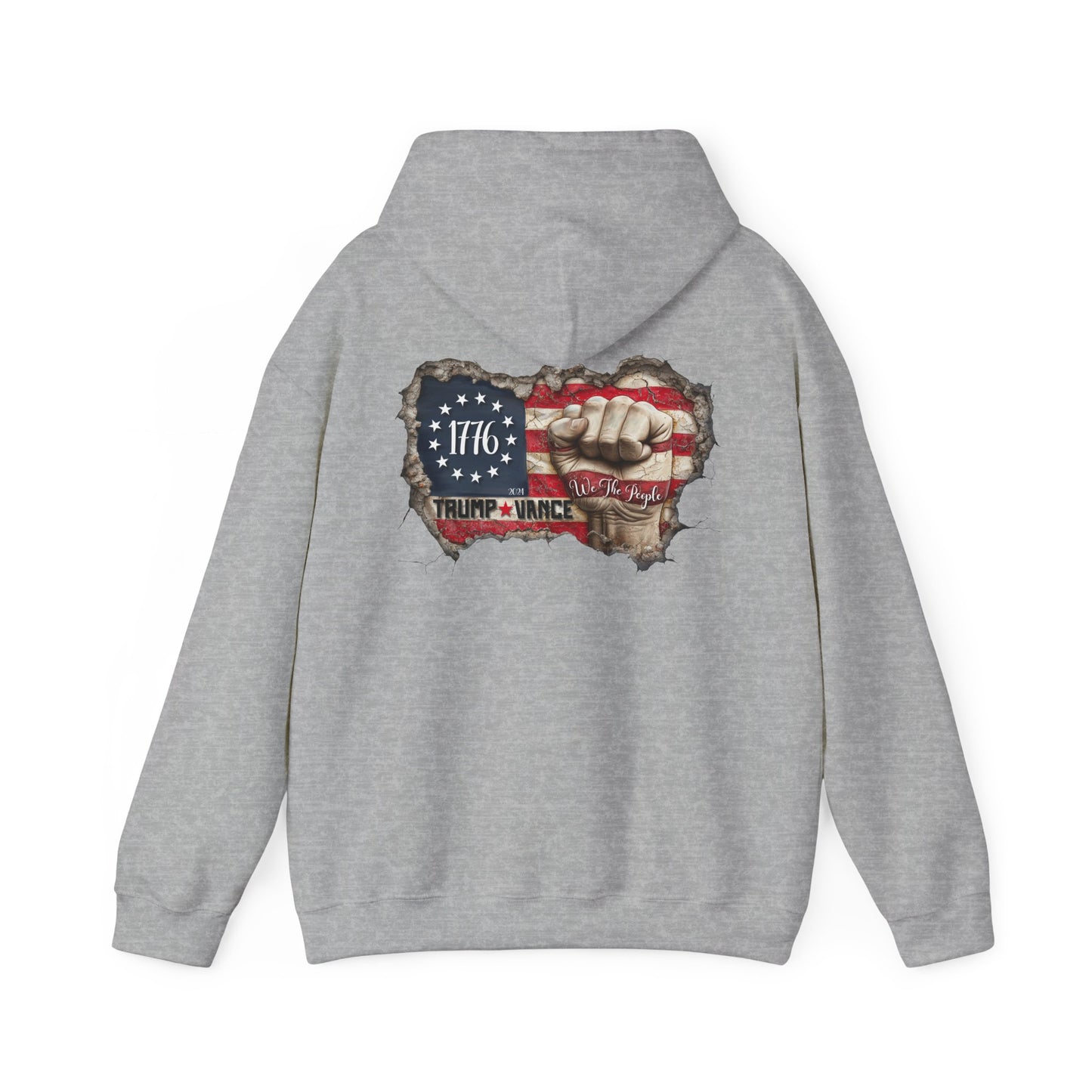 Patriotic 1776 Hooded Sweatshirt - Trump Supporter Apparel