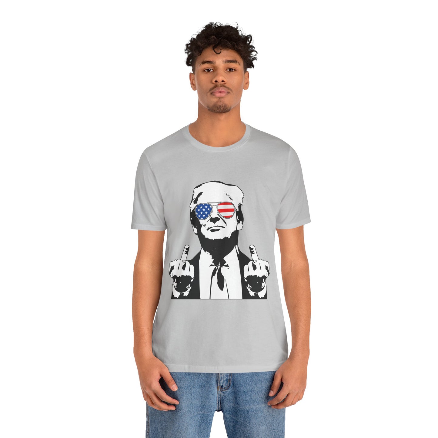 Middle Finger-Tee with Bold Graphic