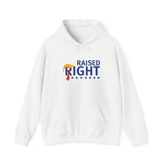 Unisex Hooded Sweatshirt - 'Raised Right' Patriotic Apparel