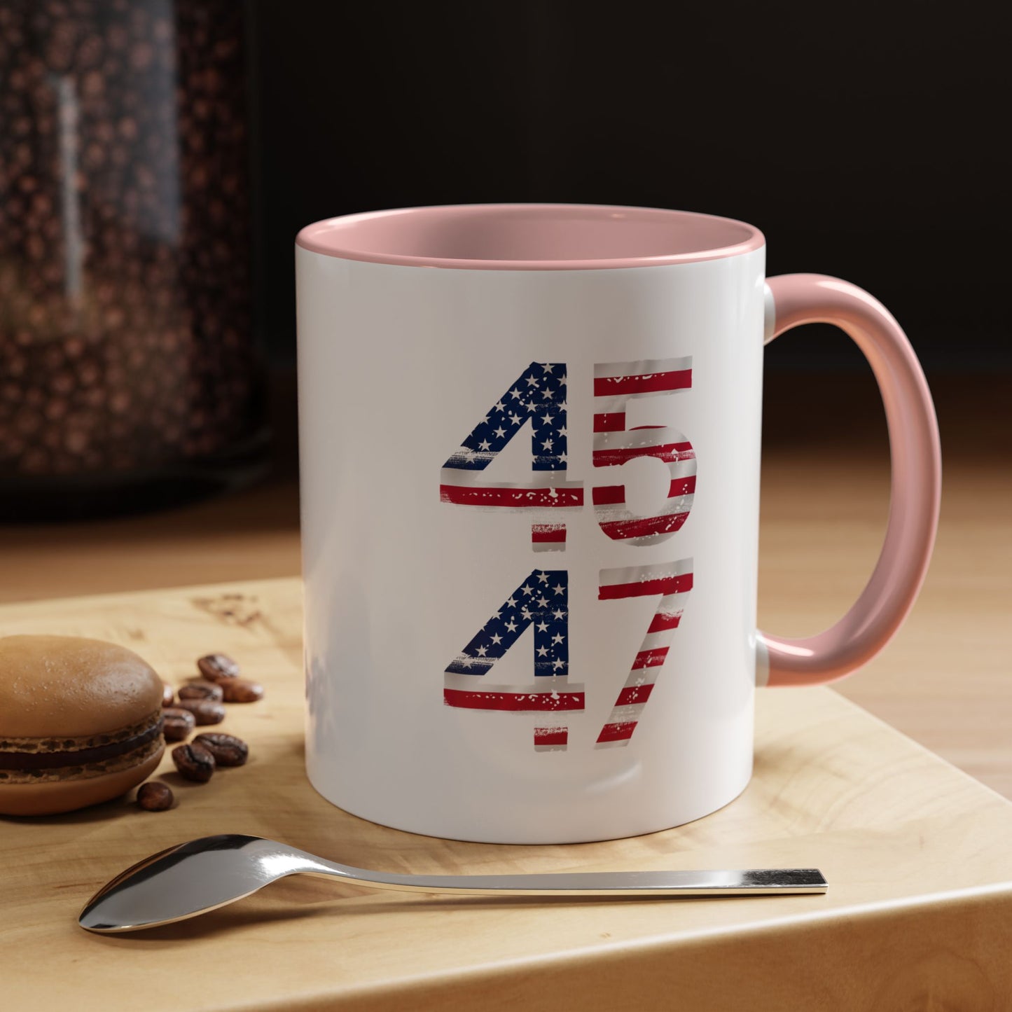 Patriotic Accent Coffee Mug - 4th of July, Memorial Day