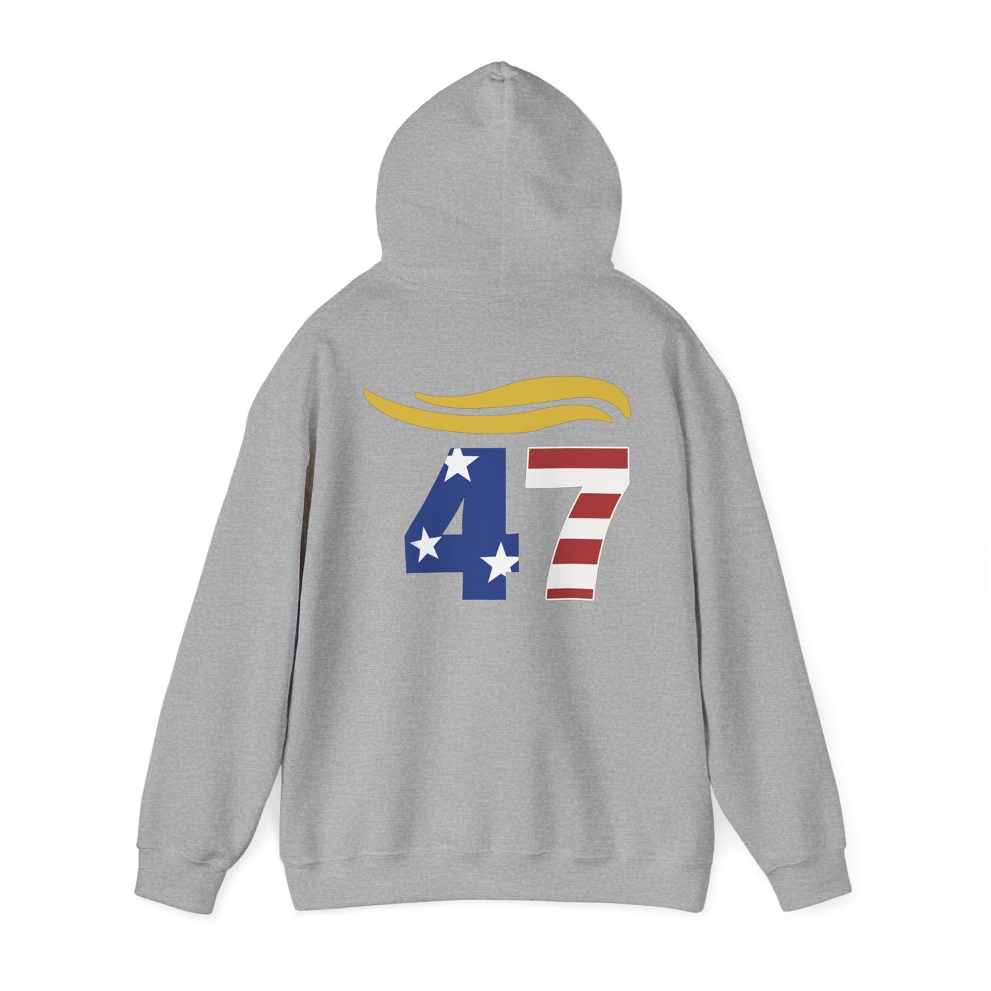 47 Hair Logo Unisex Hoodie - Stars & Stripes Design for Celebrations