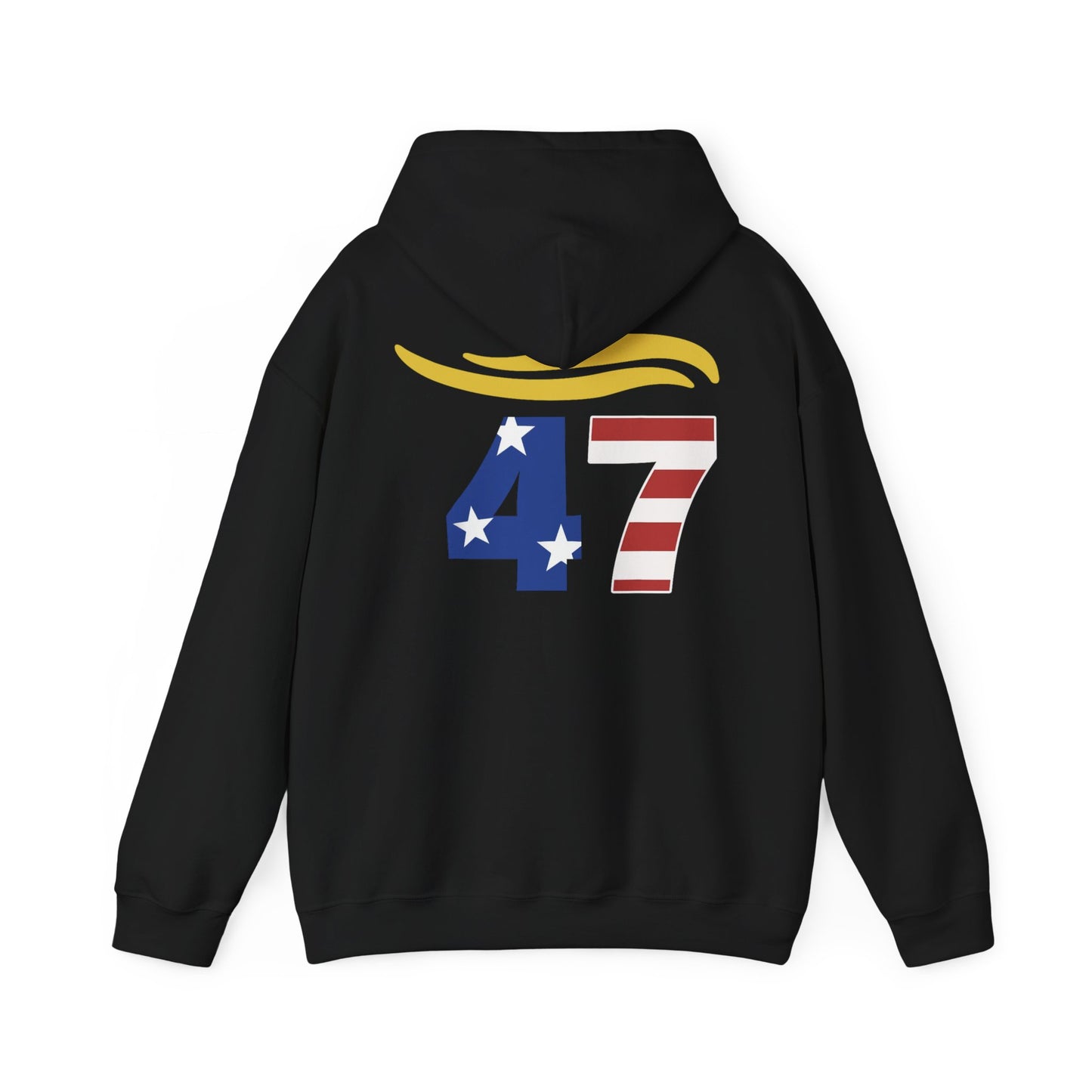 47 Hair Logo Unisex Hoodie - Stars & Stripes Design for Celebrations