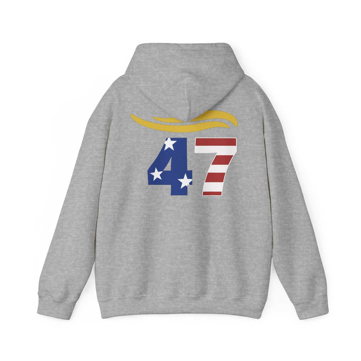 47 Hair Logo Unisex Hoodie - Stars & Stripes Design for Celebrations