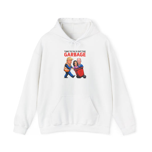 Funny Political Humor Hoodie – 'Garbage' Sweatshirt for Election Season