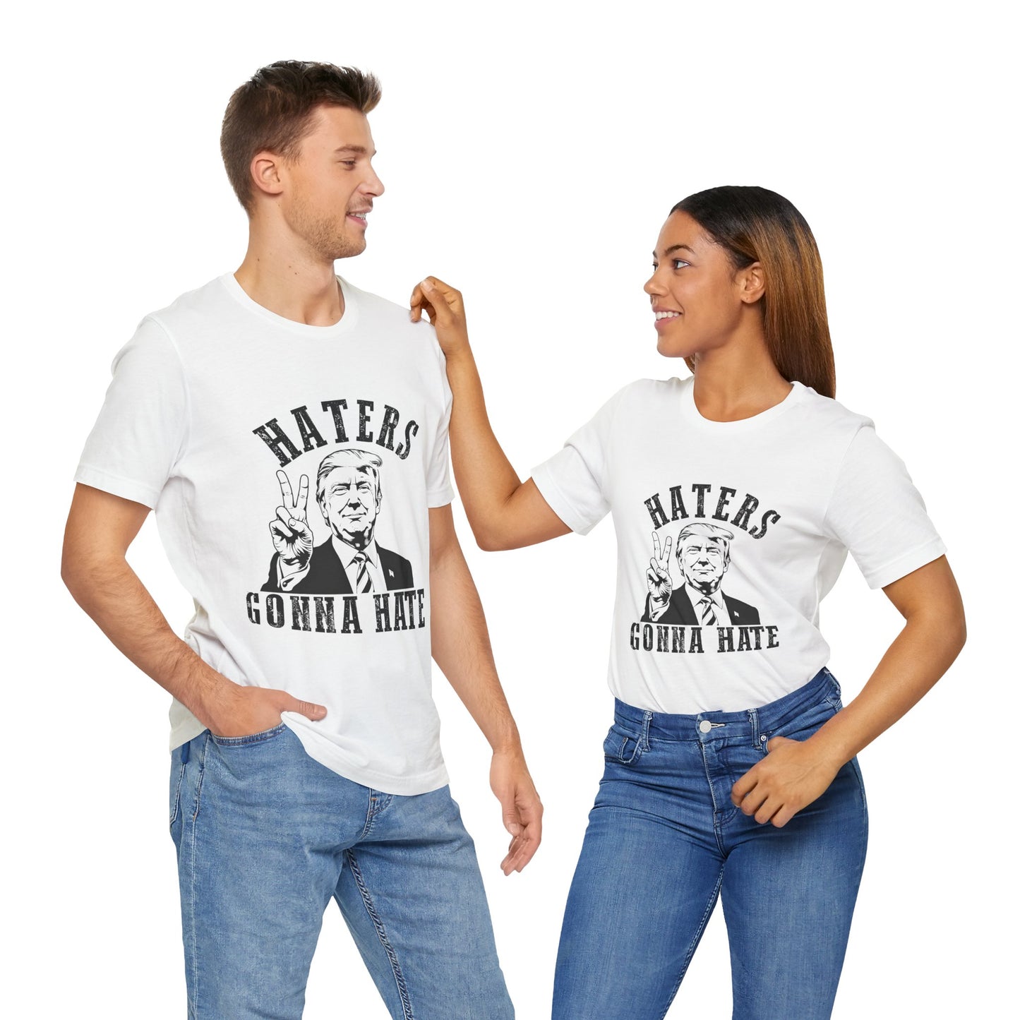 Haters Gonna Hate Unisex Jersey Tee - Bold Graphic Tee for Supporters