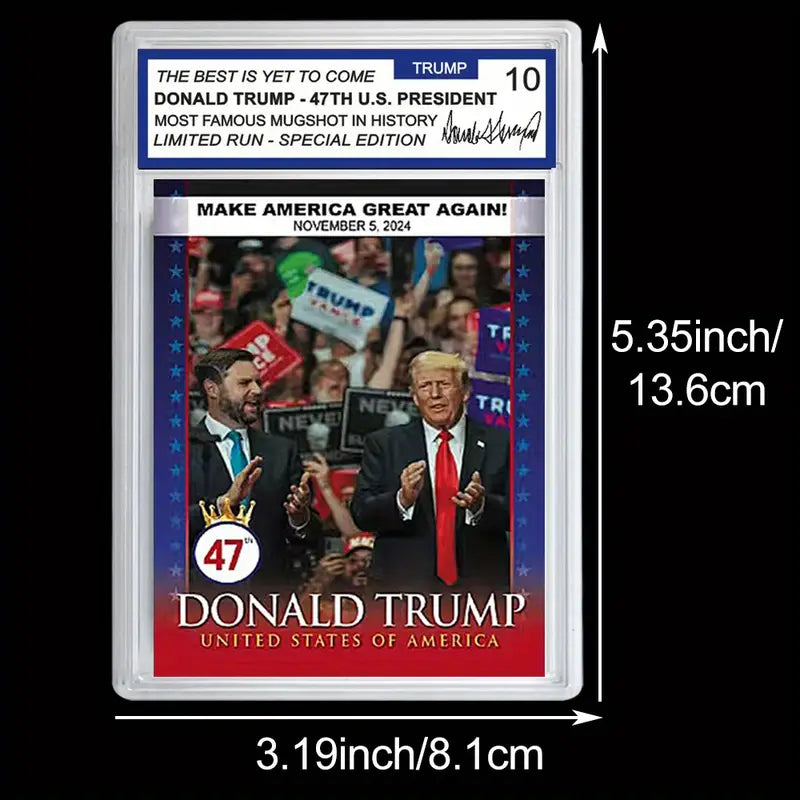 Election Night President Donald Trump Graded Collectible Card Limited Run Case